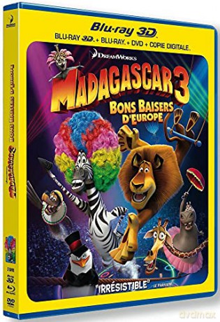 Madagascar 3: Europe's Most Wanted (Madagaskar 3) [Blu-Ray]+[DVD]