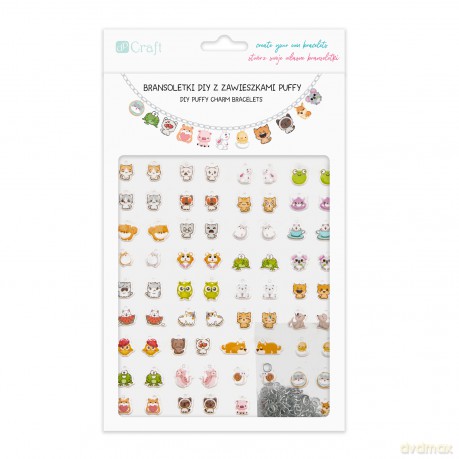 Bransoletki Diy Z Zawieszkami Puffy - Cute Animals