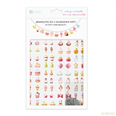 Bransoletki Diy Z Zawieszkami Puffy - Sweeties