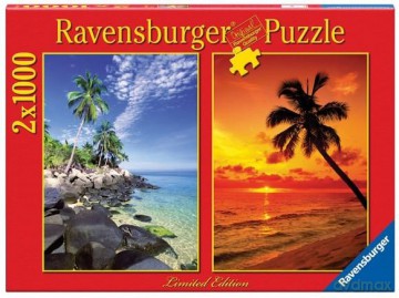 RAVENSBURGER 2X1000 El. TROPIKI 807775 [PUZZLE]