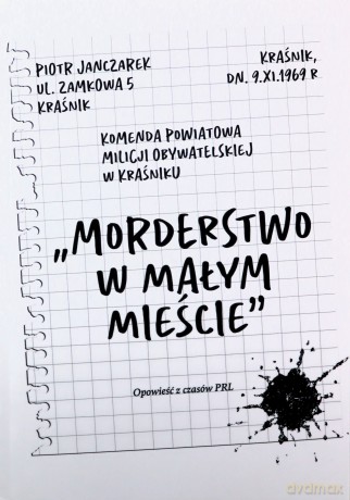 Morderstwo w małym mieście - Piotr Janczarek [KSIĄŻKA]