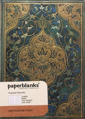 Notatnik Turquoise Chronicles Midi linia