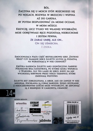 Poskrom mnie. Dotknij Mnie (Tom 5) - Tahereh Mafi [KSIĄŻKA]