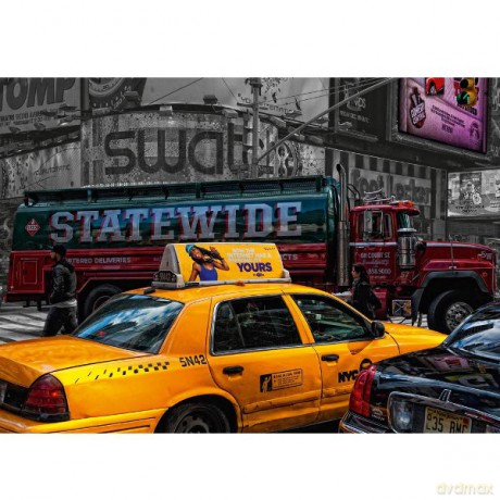 RAVENSBURGER 1000 El. Błyszczące, Żółte Taxi 194438 [PUZZLE]