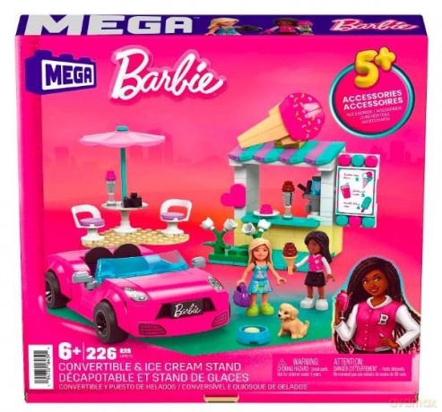 Klocki Barbie Mega Kabriolet i stoisko [KLOCKI]