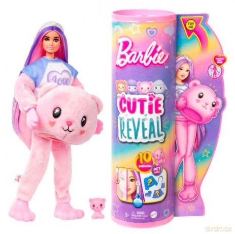 Lalka BARBIE Cutie Reveal, Miś