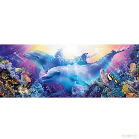 RAVENSBURGER 1000 El. Panorama, Delfiny 150922 [PUZZLE]