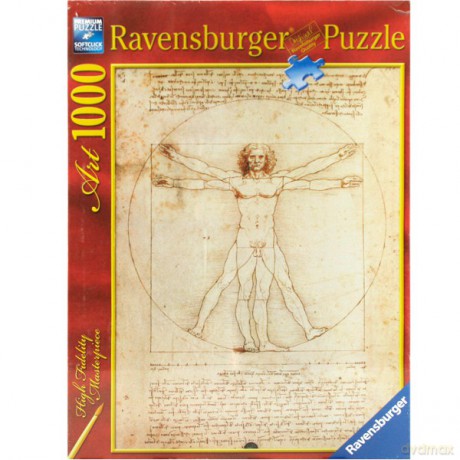 RAVENSBURGER 1000 el. Da Vinci, Człowiek 152506 [PUZZLE]