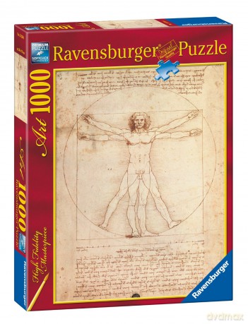 RAVENSBURGER 1000 el. Da Vinci, Człowiek 152506 [PUZZLE]