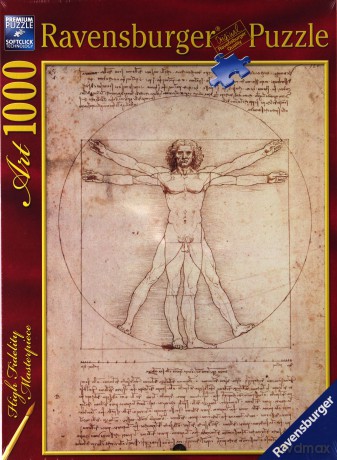 RAVENSBURGER 1000 el. Da Vinci, Człowiek 152506 [PUZZLE]