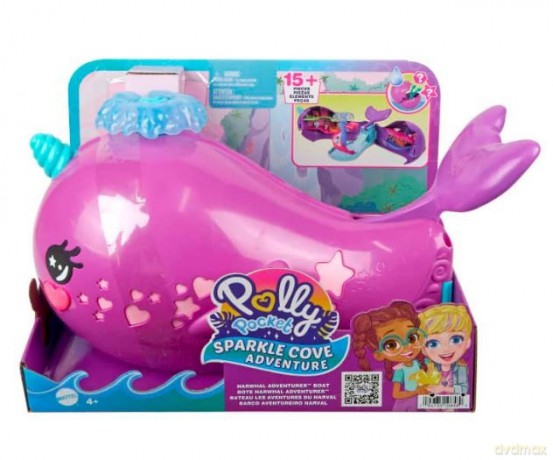 Zestaw Polly Pocket Narwal Łódź Podwodna [FIGURKA]