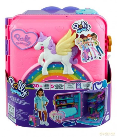 Zestaw Polly Pocket Wakacyjny kurort walizka [FIGURKA]