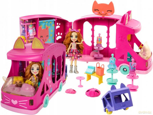Zestaw z lalką Enchantimals Mobilne studio mody