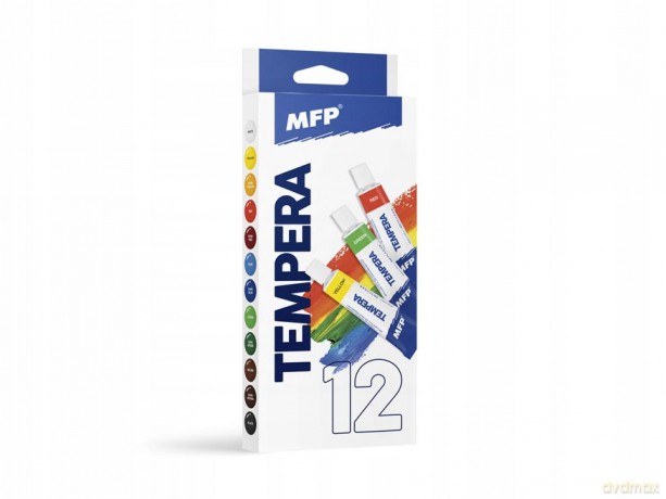 Farby tempera 12ml 12szt