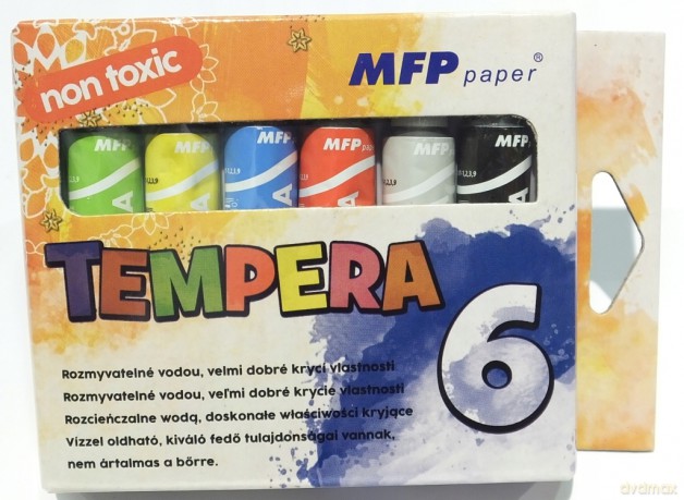 Farby tempera 12ml 6szt