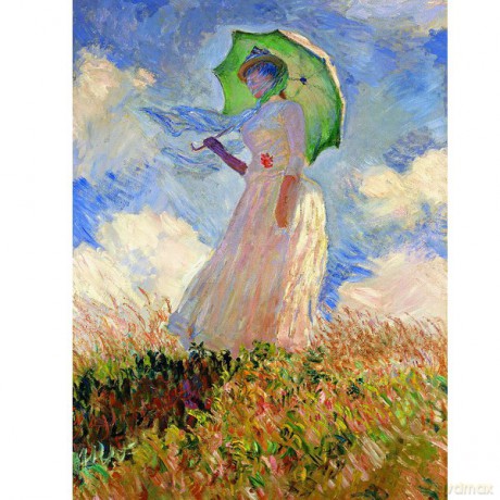 RAVENSBURGER 1000 El. Monet Kobieta z parasolk 154654 [PUZZLE]