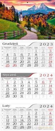 Kalendarz 2024 Trójdzielny Kościółek [KALENDARZ]