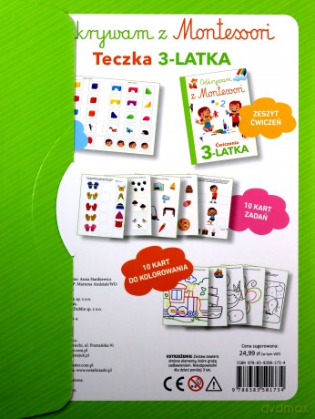 Odkrywam z Montessori. Teczka 3-latka [KSIĄŻKA]