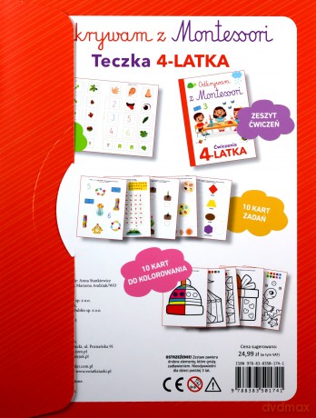 Odkrywam z Montessori. Teczka 4-latka [KSIĄŻKA]