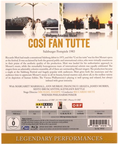 Mozart:cosi Fan Tutti [Blu-Ray]