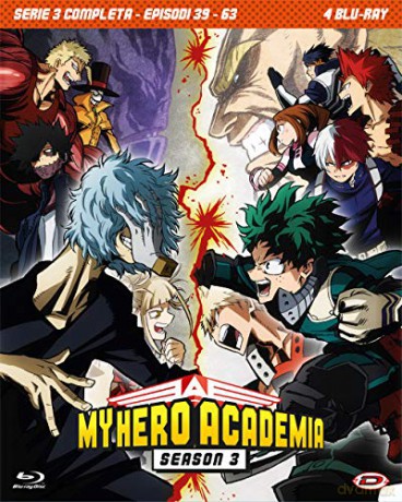 My Hero Academia Season 3 (Eps 39-63) (Akademia bohaterów) [4Blu-Ray]