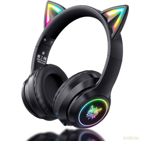 ONIKUMA B90 Słuchawki gamingowe nauszne BT 5.0 RGB Czarny