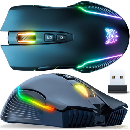 ONIKUMA CW905 Myszka Gamingowa bezprzewodowa RGB Czarny