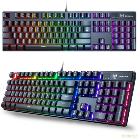 ONIKUMA G27 Klawiatura Gamingowa mechaniczna RGB Czarny