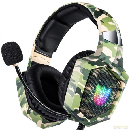 ONIKUMA K8 Camo Słuchawki gamingowe nauszne RGB Wielokolorowy