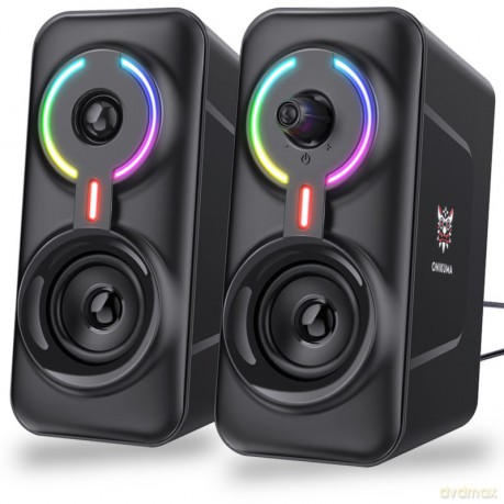 ONIKUMA L6 Głośniki Gamingowe AUX BT 5.0 RGB Czarny