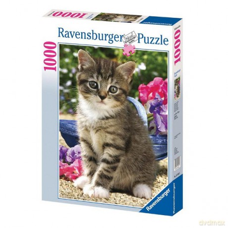 RAVENSBURGER 1000 El. Kotek w ogrodzie 153480 [PUZZLE]