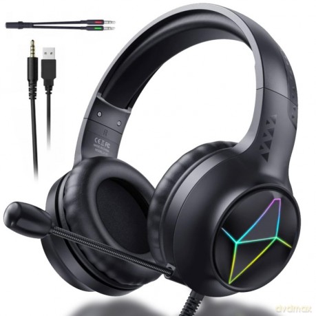 ONIKUMA X35 Słuchawki gamingowe nauszne RGB Czarny