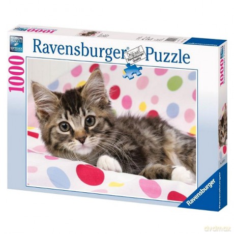 RAVENSBURGER 1000 El. Kotek w kropkach 157570 [PUZZLE]