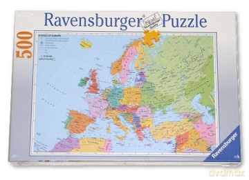 RAVENSBURGER 500 el. Polityczna Mapa Europy [PUZZLE]