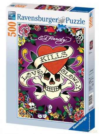 RAVENSBURGER 500 El. MIŁOŚĆ ZABIJA POWOLI 146291 [PUZZLE]