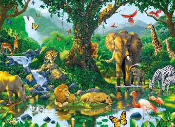 RAVENSBURGER 500 el. Afrykańskie Zwierzęta [PUZZLE]