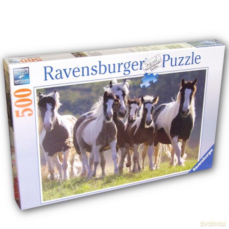 RAVENSBURGER 500 El. Dzikie Konie 141814 [PUZZLE]