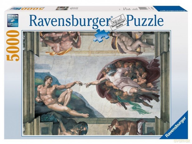 RAVENSBURGER 5000 el. Michał Anioł: Stworzenie [PUZZLE]