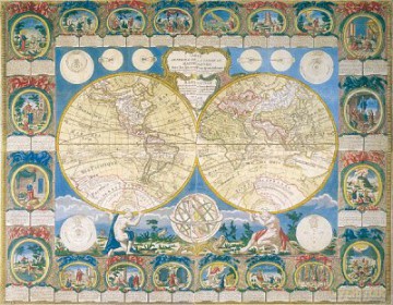 RAVENSBURGER 2000 El. MAPA HISTORYCZNA 166701 [PUZZLE]