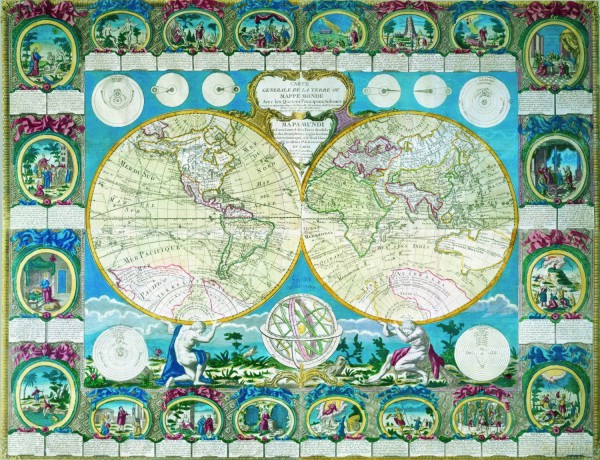 RAVENSBURGER 2000 El. MAPA HISTORYCZNA 166701 [PUZZLE]