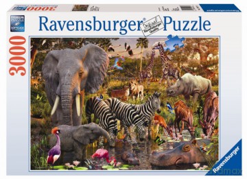 RAVENSBURGER 3000 el. Afrykańskie Zwierzęta [PUZZLE]