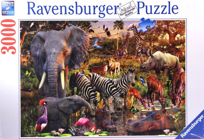 RAVENSBURGER 3000 el. Afrykańskie Zwierzęta [PUZZLE]