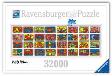RAVENSBURGER 32000 El. K. HARING:RETROSPEKCJA 178384 [PUZZLE]
