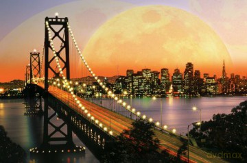 RAVENSBURGER 3000 El. SAN FRANCISCO NOCĄ 170395 [PUZZLE]