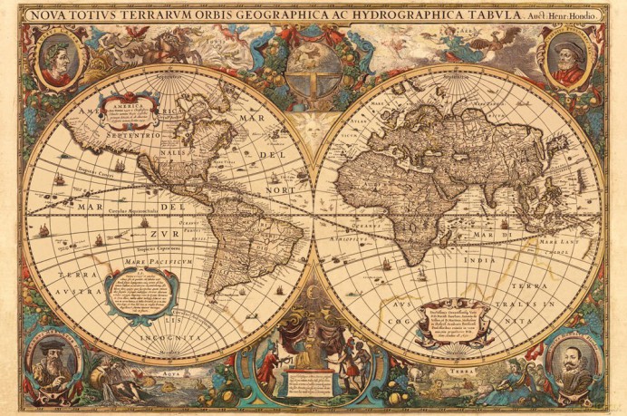 RAVENSBURGER 5000 El. Antyczna Mapa Świata 174119 [PUZZLE]