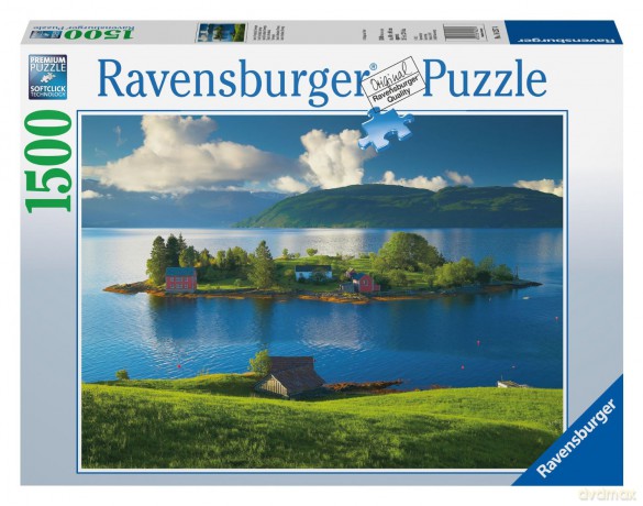 RAVENSBURGER 1500 el. Wyspa w Norwegii 162574 [PUZZLE]