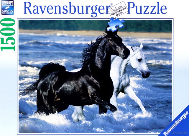RAVENSBURGER 1500 el. Konie na brzegu 162765 [PUZZLE]