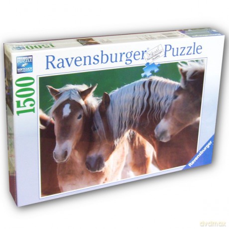 RAVENSBURGER 1500 El. Szczęśliwe Konie 163939 [PUZZLE]