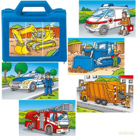 RAVENSBURGER 6 EL. Pojazdy Klocki 74709 [KLOCKI]