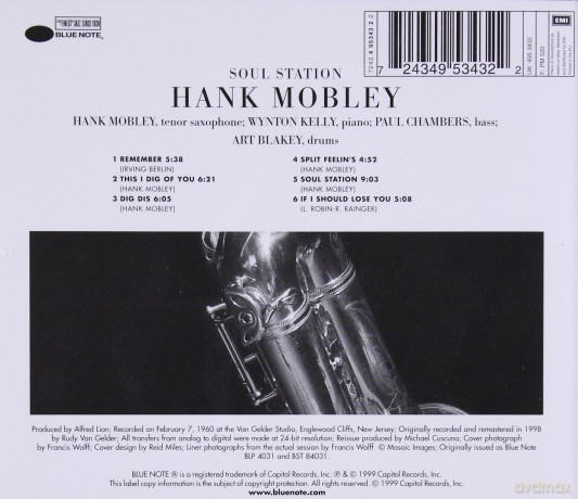 Hank Mobley: Soul Station [CD]